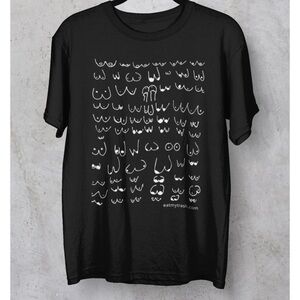 Trailer Trash Tammy Black Graphic Titties T-Shirt